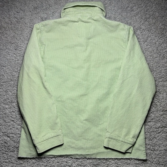 Hollister Jacket Womens Small Corduroy Button Up Shacket Pockets Raw Hem Layers - Picture 5 of 6
